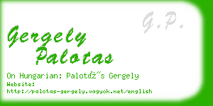 gergely palotas business card